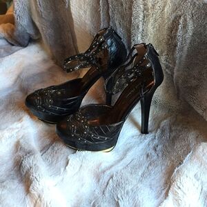 Michael Antonio Black Platform Heels